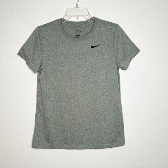 NIKE Dri-FIT Performance Training T-Shirt Short-Sleeve Crew Neck Gray Womens M - Picture 8 of 8